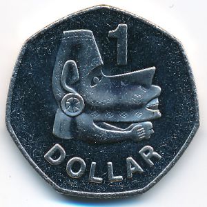Solomon Islands, 1 dollar, 2005