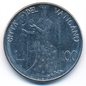 Ватикан, 100 лир (1980 г.)
