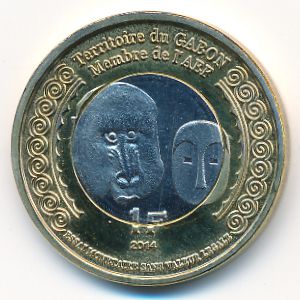Gabon, 1 франк, 2014