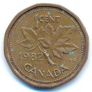 Канада, 1 цент (1982 г.)