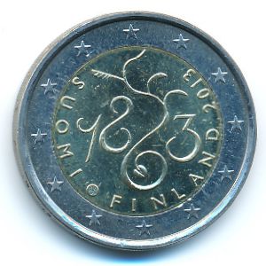 Finland, 2 euro, 2013