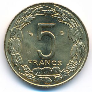 Central African Republic, 5 francs, 2003