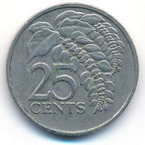 Тринидад и Тобаго, 25 центов (1983 г.)