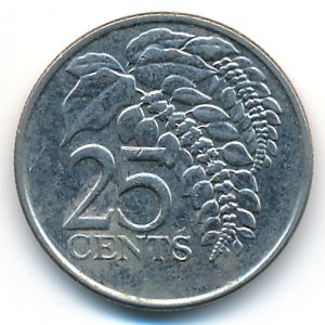 Trinidad & Tobago, 25 cents, 2007