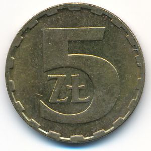 Польша, 5 злотых (1987 г.)