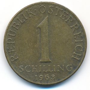 Австрия, 1 шиллинг (1963 г.)