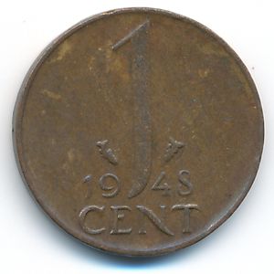 Нидерланды, 1 цент (1948 г.)
