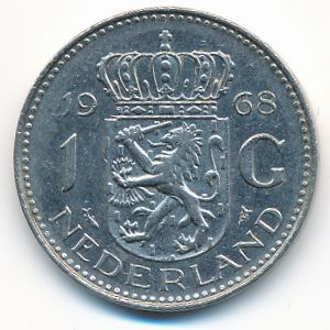 Netherlands, 1 gulden, 1968