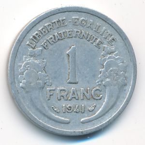 Франция, 1 франк (1941 г.)