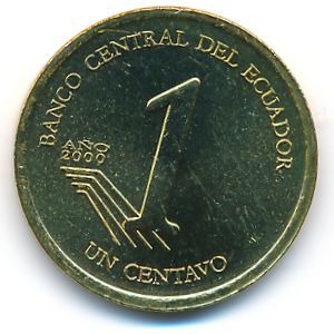 Ecuador, 1 centavo, 2000