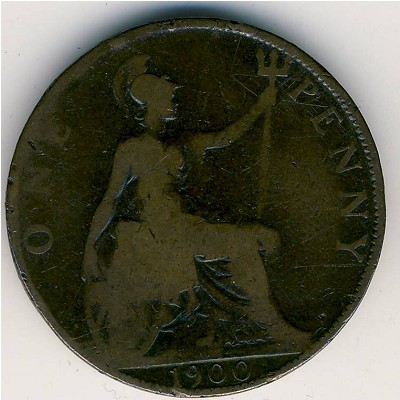Великобритания, 1 пенни (1900 г.)