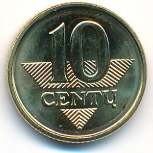 Литва, 10 центов (2009 г.)