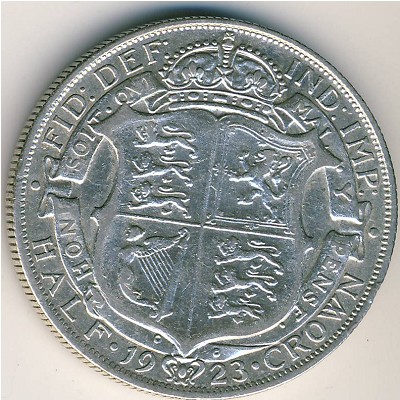 Великобритания, 1/2 кроны (1923 г.)