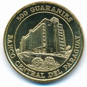 Paraguay, 500 guaranies, 1997