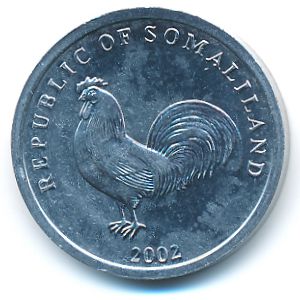 Somaliland, 5 shillings, 2002