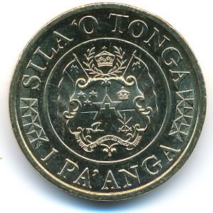 Тонга, 1 паанга (2015 г.)