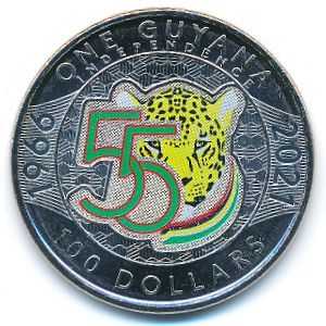 Guyana, 100 dollars, 2021