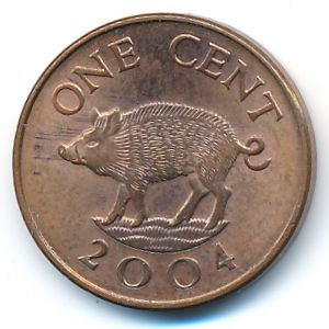 Бермудские острова, 1 цент (2004 г.)