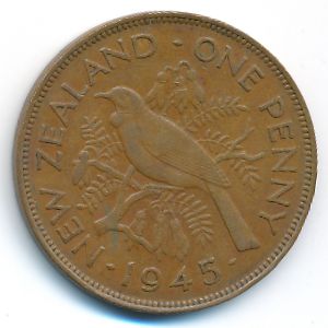 Новая Зеландия, 1 пенни (1945 г.)