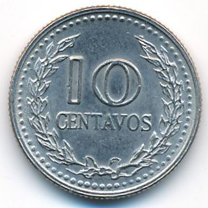 Colombia, 10 centavos, 1976