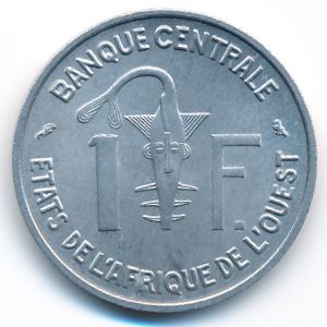 Западная Африка, 1 франк (1963 г.)