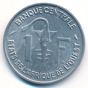 Западная Африка, 1 франк (1963 г.)