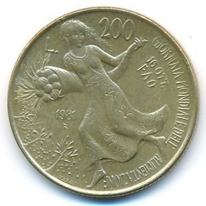 Италия, 200 лир (1981 г.)