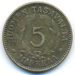 Финляндия, 5 марок (1946 г.)