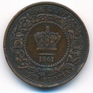 Новая Шотландия, 1 цент (1861 г.)