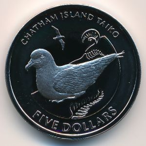 New Zealand, 5 dollars, 2004