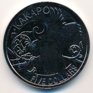 Новая Зеландия, 5 долларов (2009 г.)