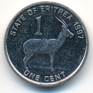 Eritrea, 1 cent, 1997