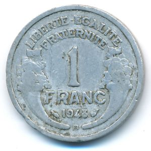 Франция, 1 франк (1948 г.)