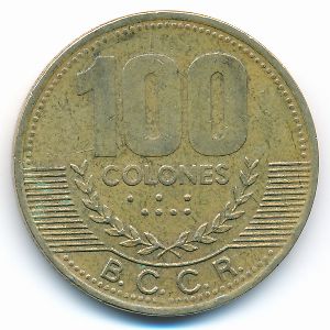 Costa Rica, 100 colones, 2000