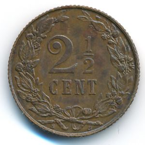 Нидерланды, 2 1/2 цента (1904 г.)
