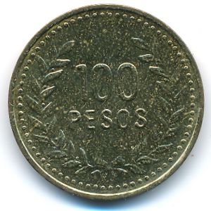 Колумбия, 100 песо (1992–1995 г.)