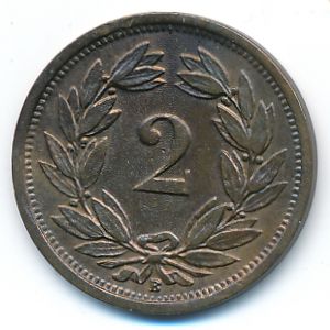 Швейцария, 2 раппена (1920 г.)