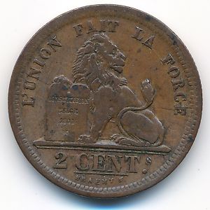 Бельгия, 2 сентима (1833 г.)