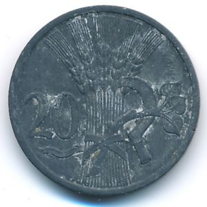 Богемия и Моравия, 20 гелеров (1942 г.)