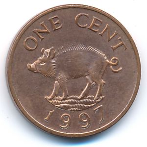 Bermuda Islands, 1 cent, 1997