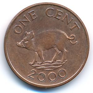 Bermuda Islands, 1 cent, 2000