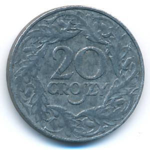 Польша, 20 грошей (1923 г.)