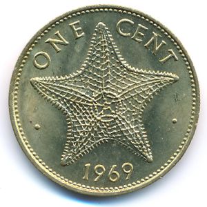 Bahamas, 1 cent, 1969