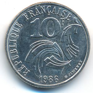 Франция, 10 франков (1986 г.)