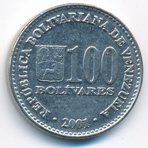 Venezuela, 100 bolivares, 2001