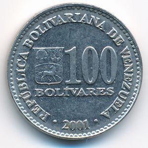 Венесуэла, 100 боливар (2001 г.)