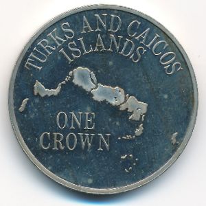 Теркс и Кайкос, 1 крона (1977 г.)