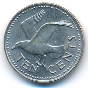 Барбадос, 10 центов (1973 г.)