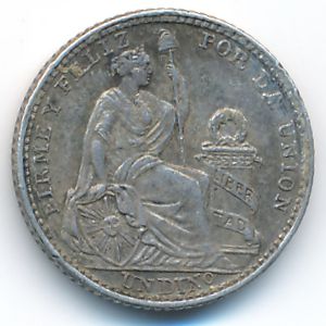 Peru, 1 dinero, 1910