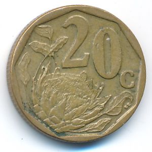 ЮАР, 20 центов (2009 г.)